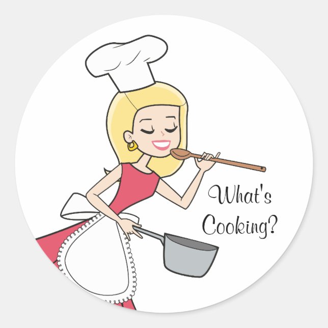 What's Cooking Sticker - Baker Lady (Front)