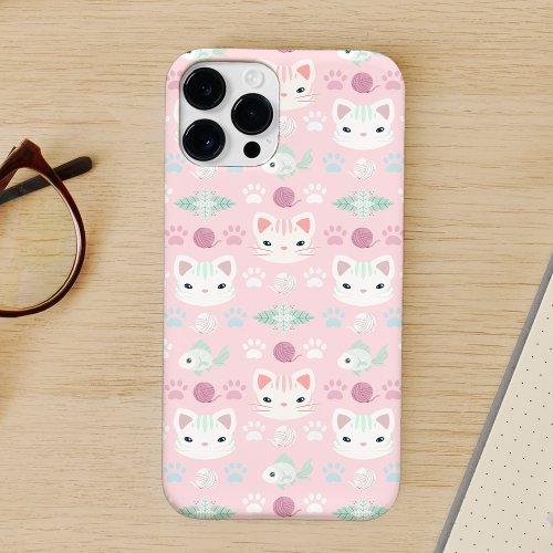 Whats Cool Kitty Cat in Pink and Mint Case_Mate  Case_Mate iPhone 14 Pro Max Case