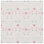What&#39;s Cool, Kitty Cat in Pink and Mint Fabric