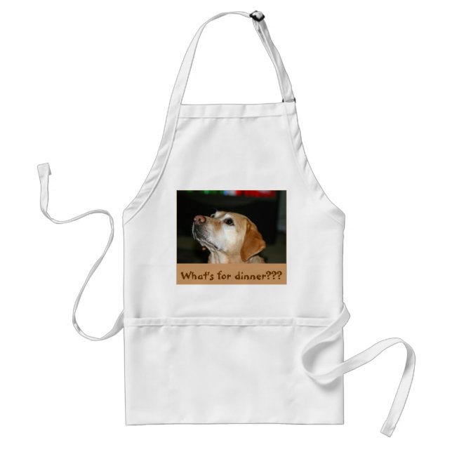What's for dinner??? adult apron (Front)