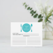 What's for Dinner Bridal Shower Recipe Cards (Standing Front)