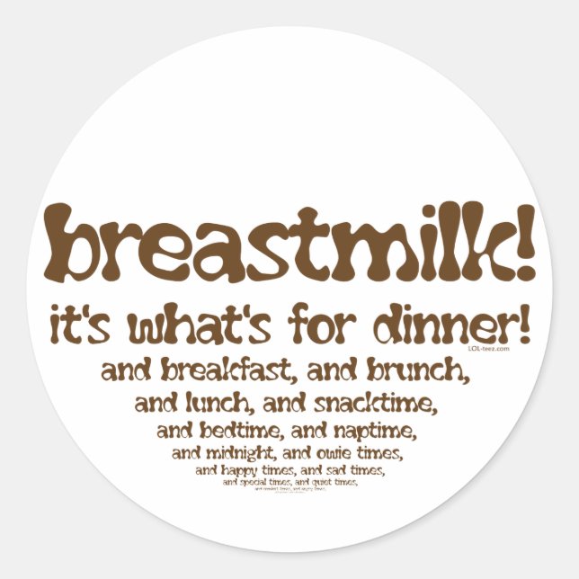 What's for Dinner Classic Round Sticker (Front)