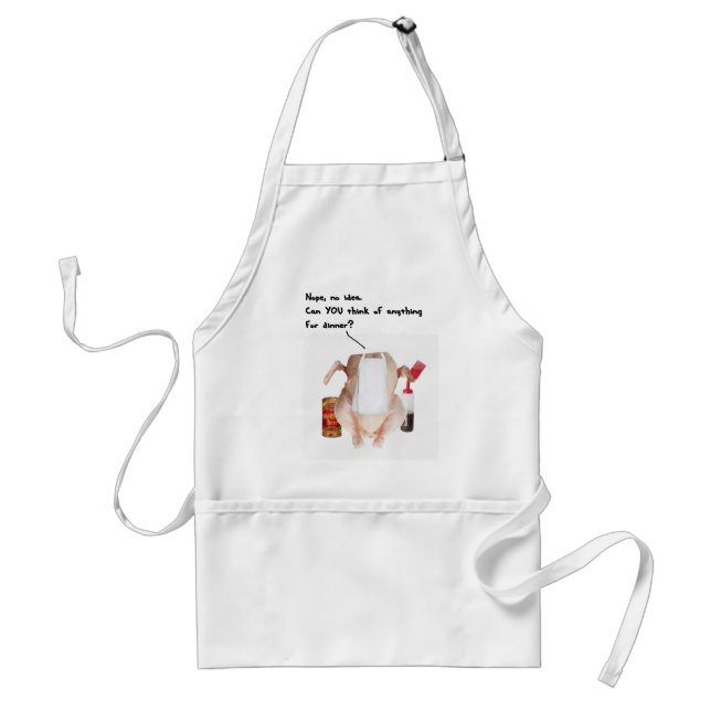 WHATS FOR DINNER RAW CHICKEN - FUNNY COOKING APRON (Front)