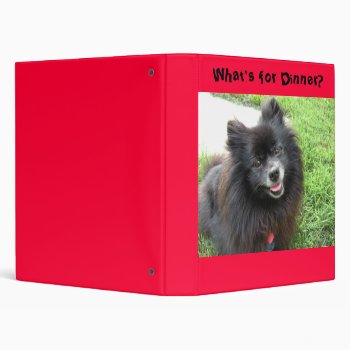 What's For Dinner Recipe Binder by no_reason at Zazzle