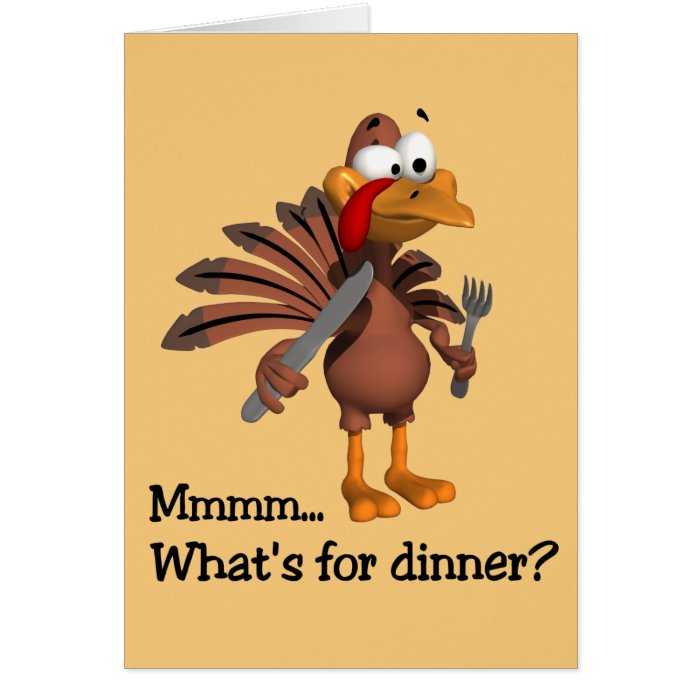 What's for Dinner? Thanksgiving card