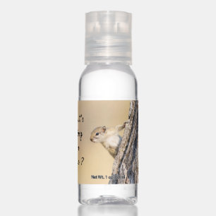 What's going on here squirrel photo with text hand sanitizer
