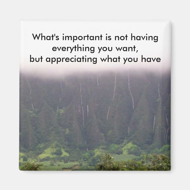 What's important... - Customized Magnet (Front)
