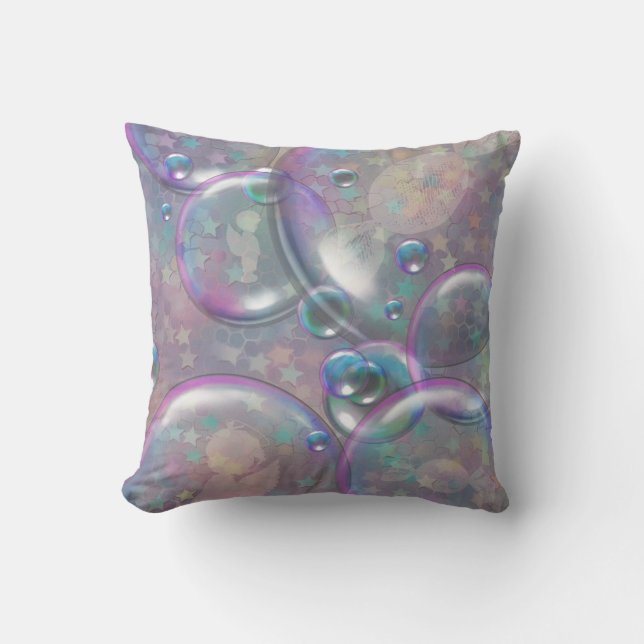 What's in the Bubbles Throw Pillow (Front)