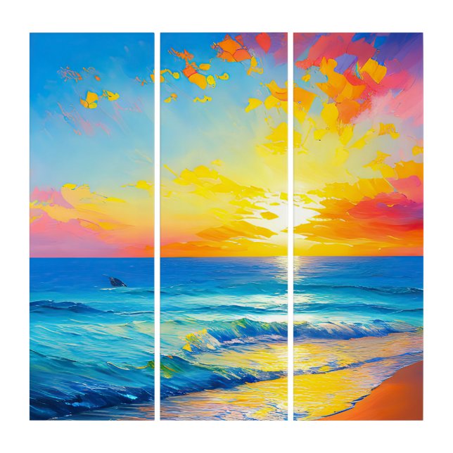 "What's in the water”.  Triptych (Front)