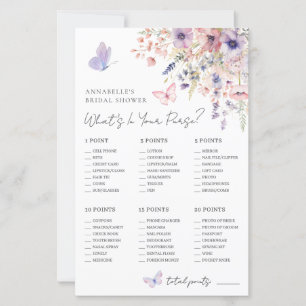 What's In Your Purse Bridal Shower Game