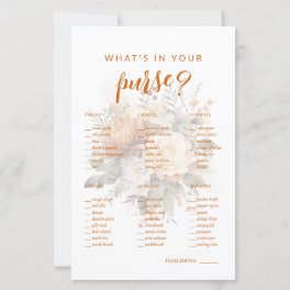 What's In Your Purse? Bridal Shower Game