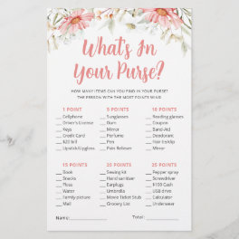 Whats In Your Purse Rustic Wildflowers Game