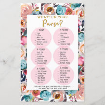 What's In Your Purse Shower Game, Shower Games