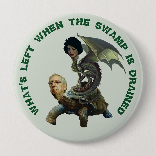 What's Left When The Swamp Is Drained Button (Front)