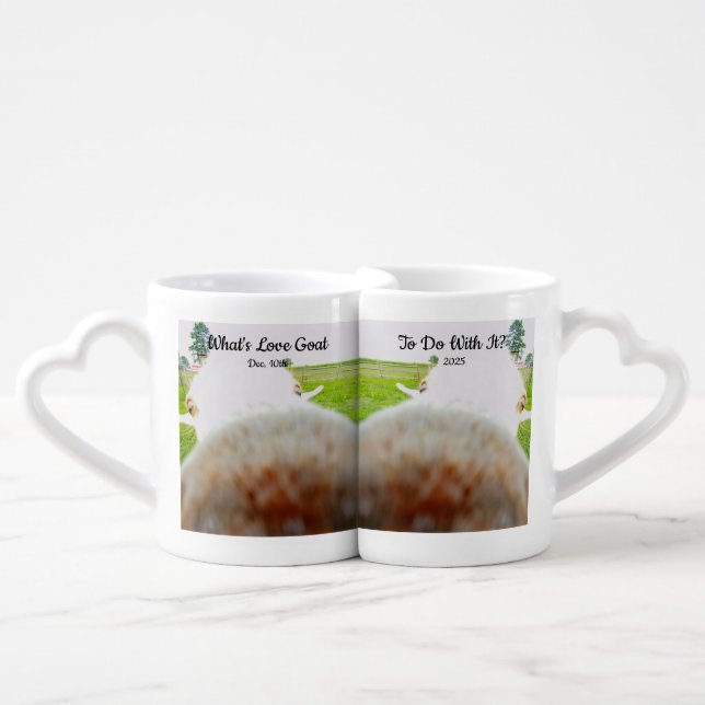 What's Love Goat To Do With It? Coffee Mug Set (Front Nesting)