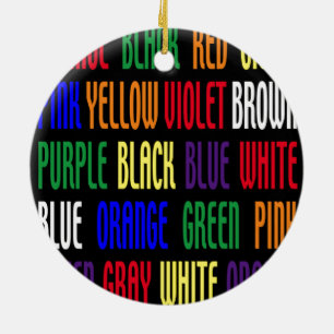 What's My Color Ceramic Ornament