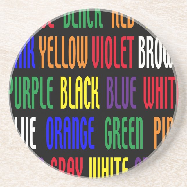 What's My Color Coaster (Front)