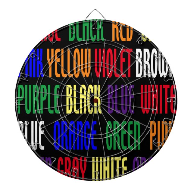 What's My Color Dartboard (Front)