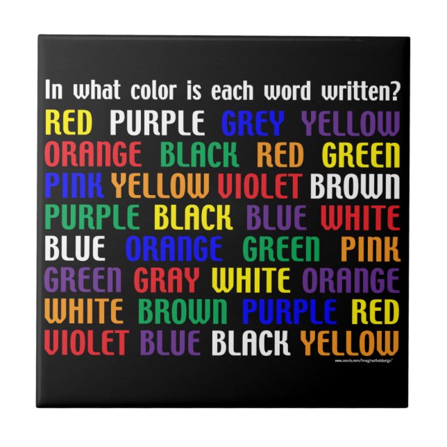 What's My Color Tile (Front)