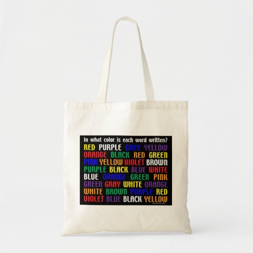 Whats My Color Tote Bag