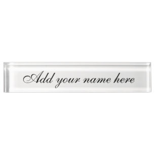 What's My Name!_ Name Plate