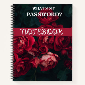 What's My Password? 8.5" x 11" Notebook