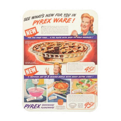 Whats New for You Vintage Pyrex Magnet