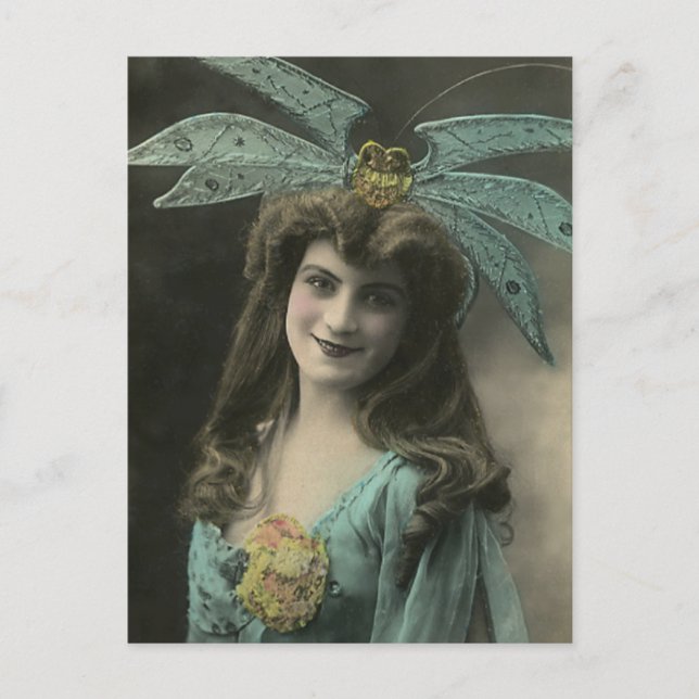 Whats on Her Head Postcard (Front)