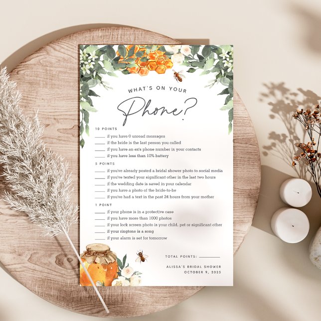 What's On Your Phone Bridal Shower Game (Creator Uploaded)