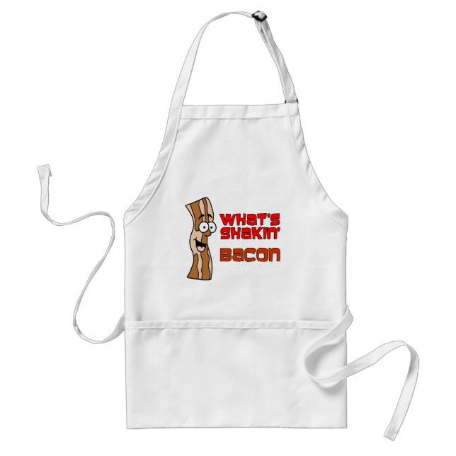What's Shakin' Bacon Cartoon Apron (Front)