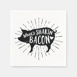 What's Shakin' Bacon Pig Party Napkins
