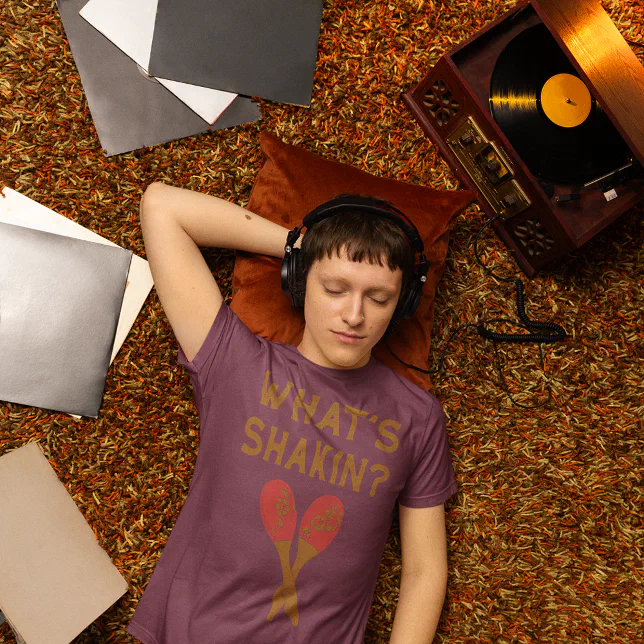 What's Shakin Maracas Vintage Style Graphic Tri-Blend Shirt
