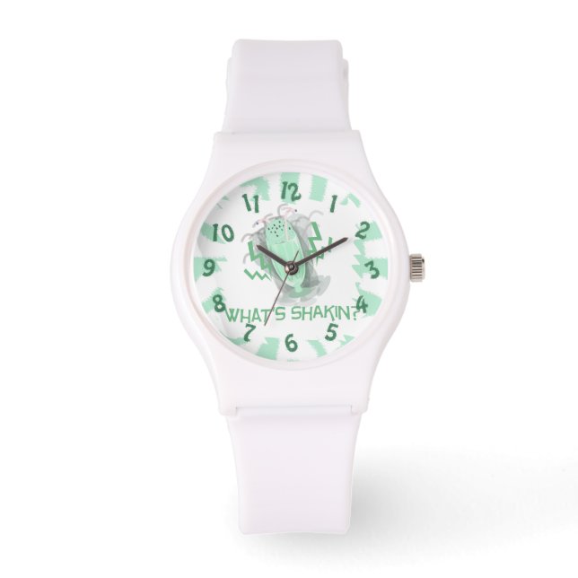 What's Shakin Milkshake Fun Dessert Slogan Watch (Front)