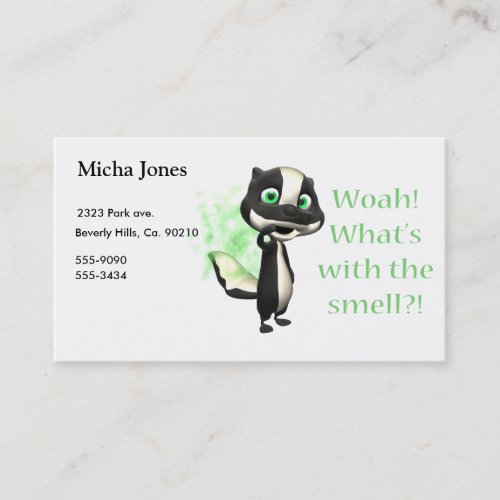Whats That Smell Skunk Business Card Templates