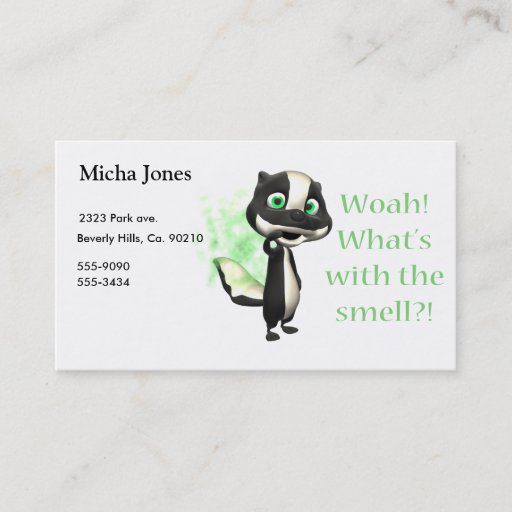 Customizable Whats That Smell Skunk Business Card Templates