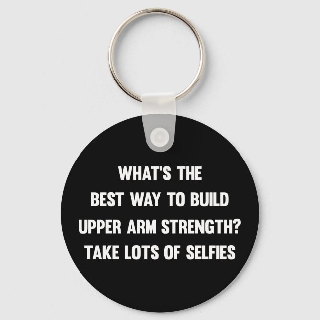 What's the best way to build upper arm strength? keychain (Front)
