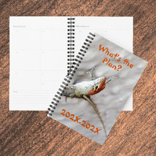 What's the Plan Redheaded Anole Lizard Fun Planner