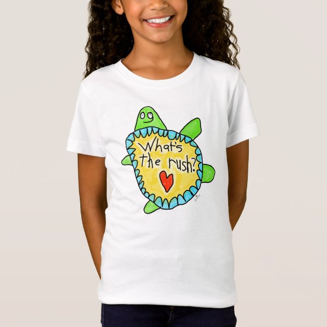 "What's the Rush?" Turtle T-Shirt (Front)