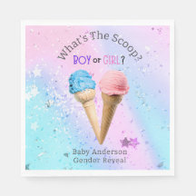 What's The Scoop Gender Reveal Ice Cream Custom