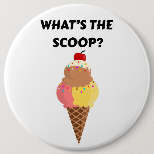 What's the Scoop gender reveal party Button