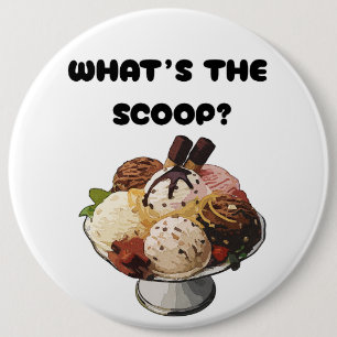 What's the Scoop gender reveal party Button