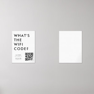 What's the WiFi Code?   QR Code Scan to Connect  Wall Art Sets