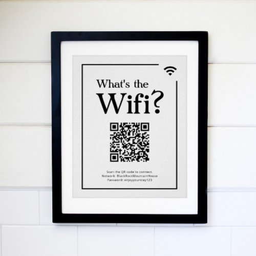 Whats the Wifi Sign for Vacation Rental Home