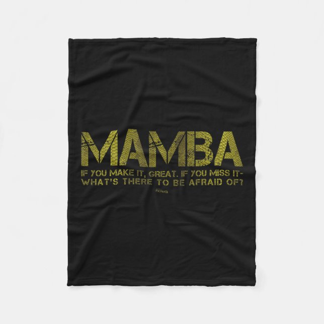 What's There To Be Afraid Of_ Basketball Court Mot Fleece Blanket (Front)