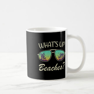 Whats Up Beaches Sungles Beach Palm Tree Summer Va Coffee Mug