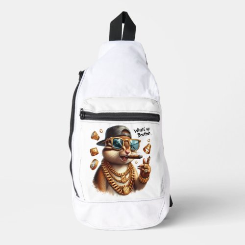 whats up brother B Sling Bag