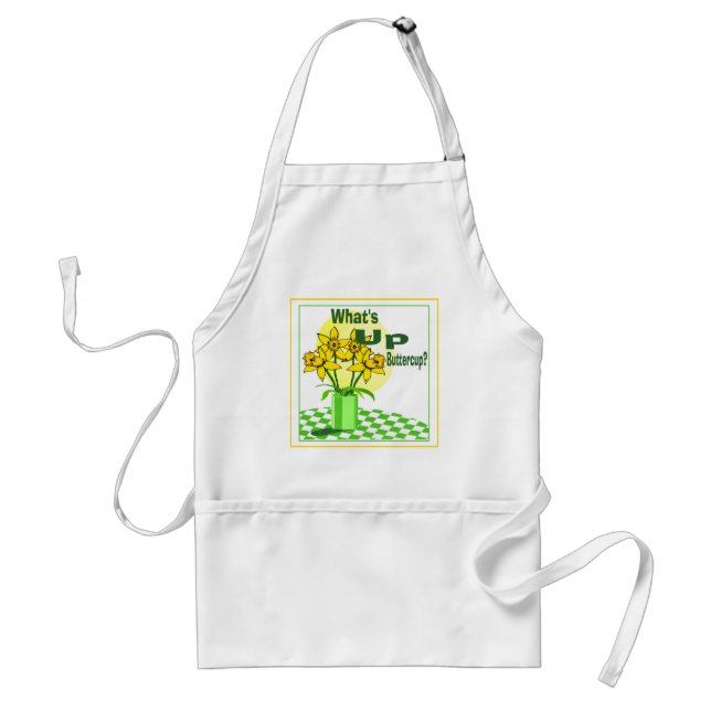 Whats Up Buttercup Adult Apron (Front)