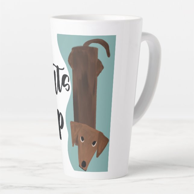Whats Up By Nadi Latte Mug (Right Angle)