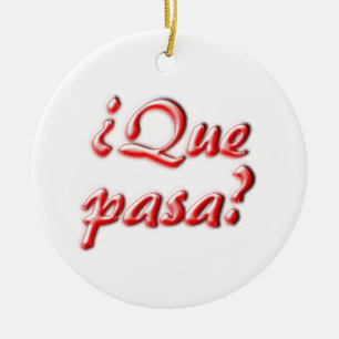 What's Up Ceramic Ornament