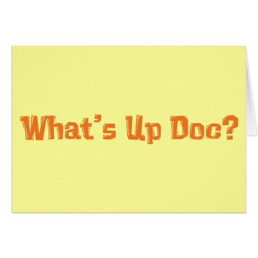 What's Up Doc Gifts Cards (Front Horizontal)